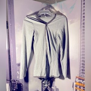 Gray bodysuit